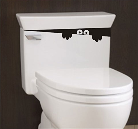 Toilet Monster decal sticker